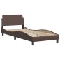 vidaXL Bett mit Matratze Braun 80x200 cm Kunstleder vidaXL Bett mit Matratze Braun 80x200 cm Kunstleder