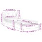 vidaXL Bett mit Matratze Braun 80x200 cm Kunstleder vidaXL Bett mit Matratze Braun 80x200 cm Kunstleder