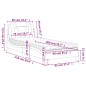 vidaXL Bett mit Matratze Schwarz 90x200 cm Kunstleder vidaXL Bett mit Matratze Schwarz 90x200 cm Kunstleder