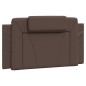 vidaXL Bett mit Matratze Braun 100x200 cm Kunstleder vidaXL Bett mit Matratze Braun 100x200 cm Kunstleder