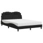 vidaXL Bett mit Matratze Schwarz 120x200 cm Kunstleder vidaXL Bett mit Matratze Schwarz 120x200 cm Kunstleder