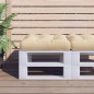 vidaXL Palettenkissen Beige 50x50x12 cm Stoff vidaXL Palettenkissen Beige 50x50x12 cm Stoff