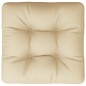 vidaXL Palettenkissen Beige 50x50x12 cm Stoff vidaXL Palettenkissen Beige 50x50x12 cm Stoff