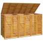 vidaXL Mülltonnenbox für 3 Tonnen 210x89x117 cm Massivholz Akazie vidaXL Mülltonnenbox für 3 Tonnen 210x89x117 cm Massivholz Akazie