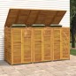 vidaXL Mülltonnenbox für 3 Tonnen 210x89x117 cm Massivholz Akazie vidaXL Mülltonnenbox für 3 Tonnen 210x89x117 cm Massivholz Akazie