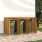 vidaXL Mülltonnenbox für 3 Tonnen 210x89x117 cm Massivholz Akazie vidaXL Mülltonnenbox für 3 Tonnen 210x89x117 cm Massivholz Akazie
