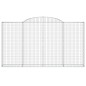 vidaXL Gabionen mit Hochbogen 12 Stk 300x30x160/180cm Verzinktes Eisen vidaXL Gabionen mit Hochbogen 12 Stk 300x30x160/180cm Verzinktes Eisen