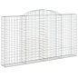 vidaXL Gabionen mit Hochbogen 15 Stk 300x30x160/180cm Verzinktes Eisen vidaXL Gabionen mit Hochbogen 15 Stk 300x30x160/180cm Verzinktes Eisen