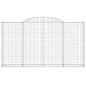 vidaXL Gabionen mit Hochbogen 15 Stk 300x30x160/180cm Verzinktes Eisen vidaXL Gabionen mit Hochbogen 15 Stk 300x30x160/180cm Verzinktes Eisen