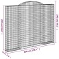 vidaXL Gabionen mit Hochbogen 7 Stk. 300x30x220/240cm Verzinktes Eisen vidaXL Gabionen mit Hochbogen 7 Stk. 300x30x220/240cm Verzinktes Eisen