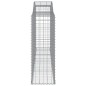 vidaXL Gabionen mit Hochbogen 25 Stk 300x50x140/160cm Verzinktes Eisen vidaXL Gabionen mit Hochbogen 25 Stk 300x50x140/160cm Verzinktes Eisen