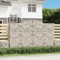 vidaXL Gabionen mit Hochbogen 17 Stk 300x50x180/200cm Verzinktes Eisen vidaXL Gabionen mit Hochbogen 17 Stk 300x50x180/200cm Verzinktes Eisen