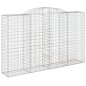 vidaXL Gabionen mit Hochbogen 17 Stk 300x50x180/200cm Verzinktes Eisen vidaXL Gabionen mit Hochbogen 17 Stk 300x50x180/200cm Verzinktes Eisen