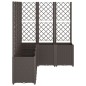 vidaXL Pflanzkübel mit Rankgitter Braun 160x120x140 cm PP vidaXL Pflanzkübel mit Rankgitter Braun 160x120x140 cm PP