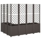 vidaXL Pflanzkübel mit Rankgitter Braun 160x120x140 cm PP vidaXL Pflanzkübel mit Rankgitter Braun 160x120x140 cm PP