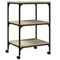 vidaXL Druckerständer 3 Ablagen Sonoma-Eiche 50x41x75 cm vidaXL Druckerständer 3 Ablagen Sonoma-Eiche 50x41x75 cm