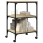 vidaXL Druckerständer 3 Ablagen Sonoma-Eiche 50x41x75 cm vidaXL Druckerständer 3 Ablagen Sonoma-Eiche 50x41x75 cm
