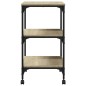 vidaXL Druckerständer 3 Ablagen Sonoma-Eiche 50x41x75 cm vidaXL Druckerständer 3 Ablagen Sonoma-Eiche 50x41x75 cm