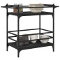 vidaXL Küchenwagen Schwarz 82x40x78,5 cm Holzwerkstoff vidaXL Küchenwagen Schwarz 82x40x78,5 cm Holzwerkstoff
