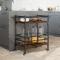 vidaXL Küchenwagen Räuchereiche 82x40x78,5 cm Holzwerkstoff vidaXL Küchenwagen Räuchereiche 82x40x78,5 cm Holzwerkstoff
