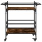 vidaXL Küchenwagen Räuchereiche 82x40x78,5 cm Holzwerkstoff vidaXL Küchenwagen Räuchereiche 82x40x78,5 cm Holzwerkstoff