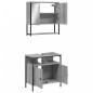 vidaXL 2-tlg. Badmöbel-Set Grau Sonoma Holzwerkstoff vidaXL 2-tlg. Badmöbel-Set Grau Sonoma Holzwerkstoff