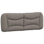 vidaXL Bettgestell mit Kopfteil Taupe 140x190 cm Stoff vidaXL Bettgestell mit Kopfteil Taupe 140x190 cm Stoff