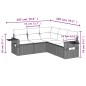 vidaXL 5-tlg. Garten-Sofagarnitur mit Kissen Braun Poly Rattan vidaXL 5-tlg. Garten-Sofagarnitur mit Kissen Braun Poly Rattan