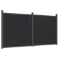 vidaXL Zaunelement Grau 353x186 cm WPC vidaXL Zaunelement Grau 353x186 cm WPC