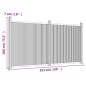 vidaXL Zaunelement Grau 353x186 cm WPC vidaXL Zaunelement Grau 353x186 cm WPC