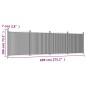 vidaXL Zaunelement Grau 699x186 cm WPC vidaXL Zaunelement Grau 699x186 cm WPC