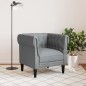 vidaXL Chesterfield-Sessel Hellgrau Stoff vidaXL Chesterfield-Sessel Hellgrau Stoff