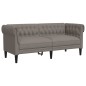 vidaXL Chesterfield-Sofa 2-Sitzer Taupe Stoff vidaXL Chesterfield-Sofa 2-Sitzer Taupe Stoff