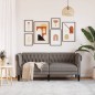 vidaXL Chesterfield-Sofa 2-Sitzer Taupe Stoff vidaXL Chesterfield-Sofa 2-Sitzer Taupe Stoff