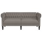 vidaXL Chesterfield-Sofa 2-Sitzer Taupe Stoff vidaXL Chesterfield-Sofa 2-Sitzer Taupe Stoff