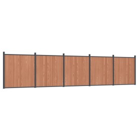 vidaXL Zaunelement Braun 872x186 cm WPC