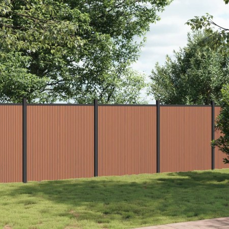 vidaXL Zaunelement Braun 526x186 cm WPC
