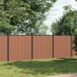 vidaXL Zaunelement Braun 526x186 cm WPC vidaXL Zaunelement Braun 526x186 cm WPC