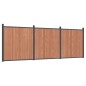 vidaXL Zaunelement Braun 526x186 cm WPC vidaXL Zaunelement Braun 526x186 cm WPC
