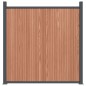 vidaXL Zaunelement Braun 526x186 cm WPC vidaXL Zaunelement Braun 526x186 cm WPC