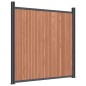 vidaXL Zaunelement Braun 526x186 cm WPC vidaXL Zaunelement Braun 526x186 cm WPC