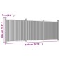 vidaXL Zaunelement Braun 526x186 cm WPC vidaXL Zaunelement Braun 526x186 cm WPC
