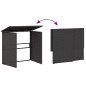 vidaXL Gartensofa in L-Form mit Tisch und Kissen Schwarz Poly Rattan vidaXL Gartensofa in L-Form mit Tisch und Kissen Schwarz Poly Rattan