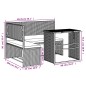 vidaXL Gartensofa in L-Form mit Tisch und Kissen Schwarz Poly Rattan vidaXL Gartensofa in L-Form mit Tisch und Kissen Schwarz Poly Rattan