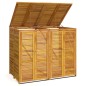 vidaXL Mülltonnenbox für 2 Tonnen 140x89x117 cm Massivholz Akazie vidaXL Mülltonnenbox für 2 Tonnen 140x89x117 cm Massivholz Akazie