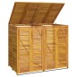vidaXL Mülltonnenbox für 2 Tonnen 140x89x117 cm Massivholz Akazie vidaXL Mülltonnenbox für 2 Tonnen 140x89x117 cm Massivholz Akazie