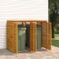 vidaXL Mülltonnenbox für 2 Tonnen 140x89x117 cm Massivholz Akazie vidaXL Mülltonnenbox für 2 Tonnen 140x89x117 cm Massivholz Akazie
