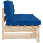 vidaXL Outdoor-Mittelsofa Paletten Imprägniertes Kiefernholz vidaXL Outdoor-Mittelsofa Paletten Imprägniertes Kiefernholz