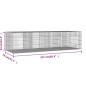 vidaXL Kaninchenkäfig 4 Paneele 217x79x54 cm Verzinktes Eisen vidaXL Kaninchenkäfig 4 Paneele 217x79x54 cm Verzinktes Eisen