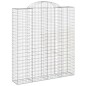 vidaXL Gabionen mit Hochbogen 14Stk. 200x50x220/240cm Verzinktes Eisen vidaXL Gabionen mit Hochbogen 14Stk. 200x50x220/240cm Verzinktes Eisen